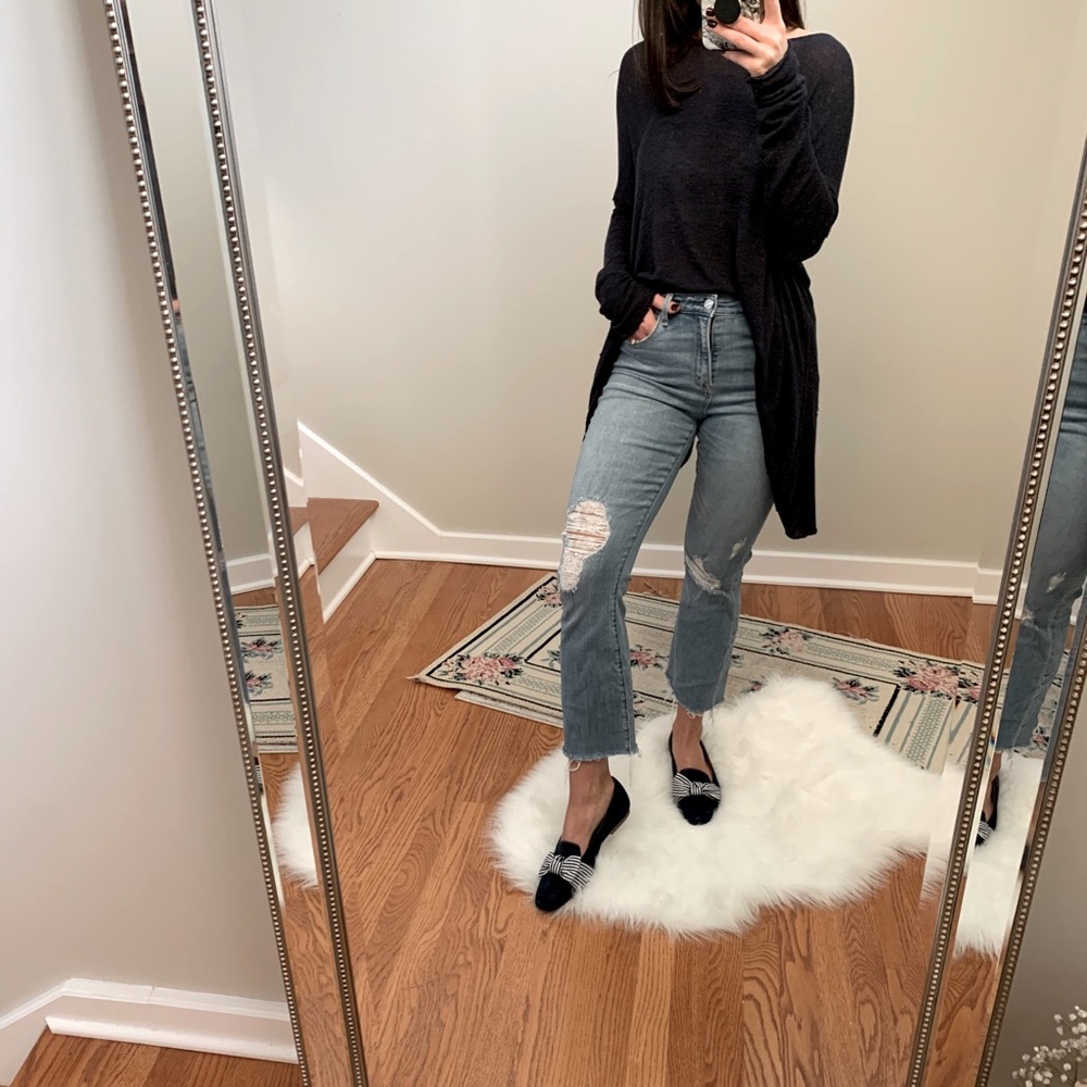 Ankle flare jeans
